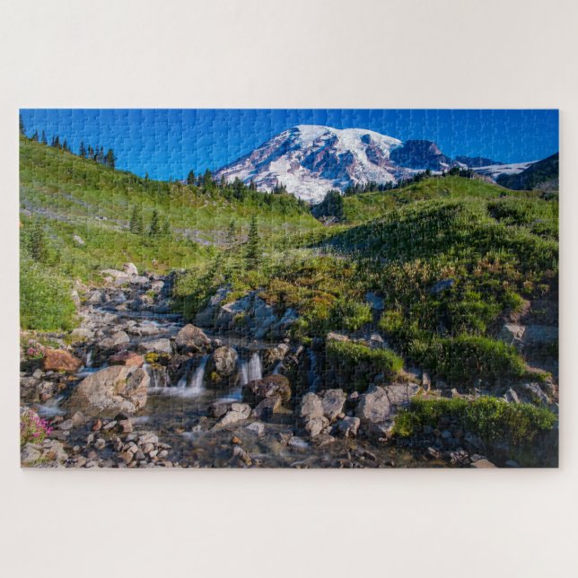 Puzzle Edith Creek and Mount Rainier Morning Light (Horizontal)