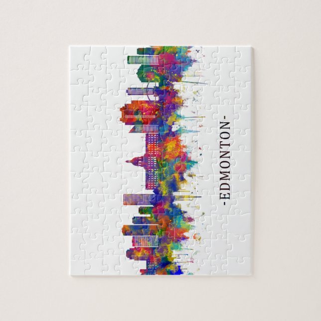 Puzzle Edmonton Canada Skyline (Vertical)