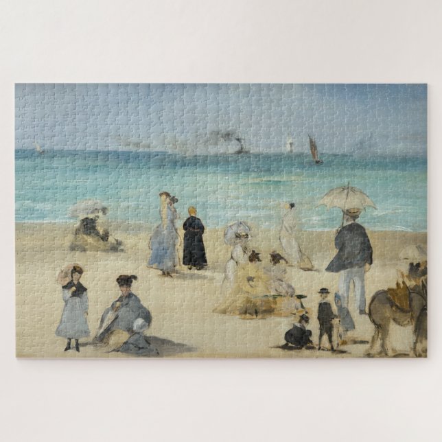 Puzzle Edouard Manet - Sur la plage, Boulogne-sur-Mer (Horizontal)