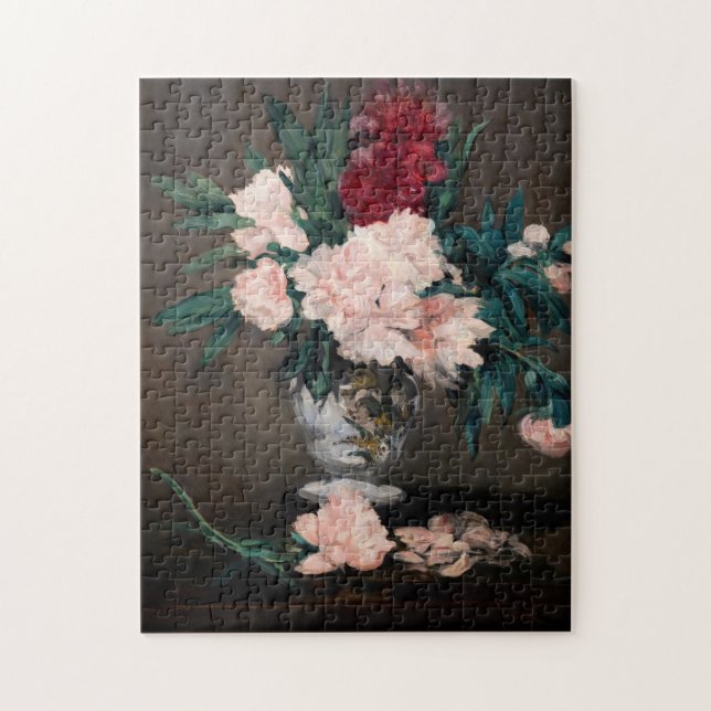 Puzzle Edouard Manet - Vase de pivoines sur petit piédest (Vertical)