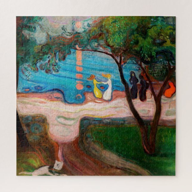 Puzzle Edvard Munch - Danse sur la plage (Vertical)