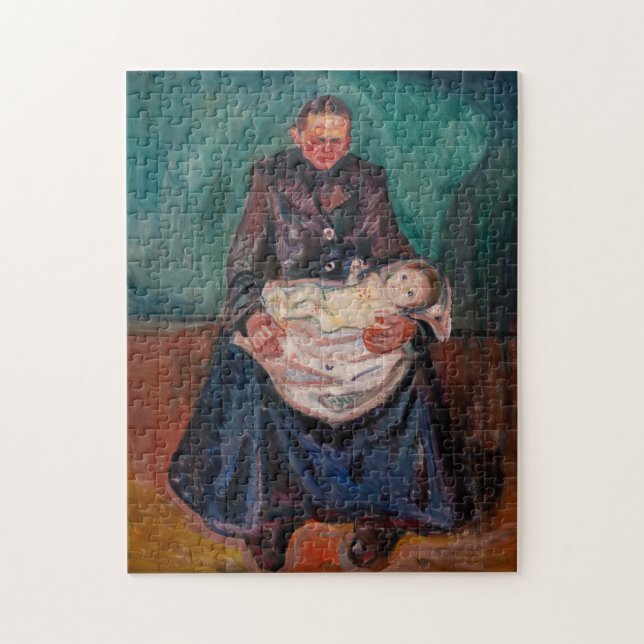 Puzzle Edvard Munch - Femme avec enfant malade, héritage (Vertical)