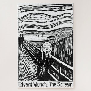 Puzzle Edvard Munch Lithograph The Scream Art 1000 Piece