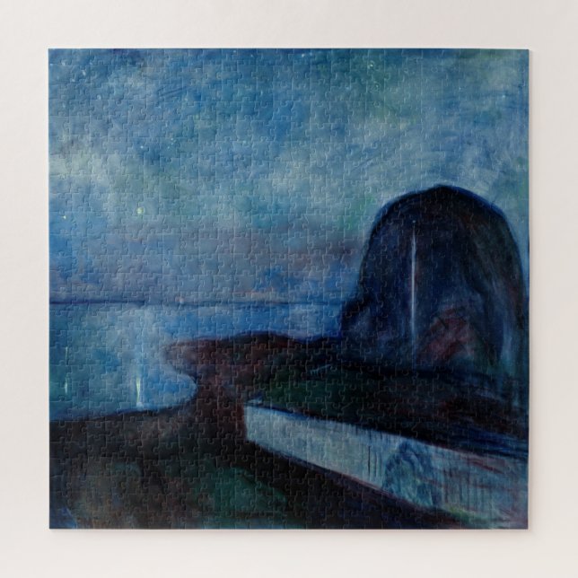 Puzzle Edvard Munch - Nuit étoilée 1893 (Vertical)