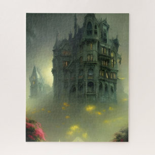 Puzzle Eerie Gothic Mansion Art numérique