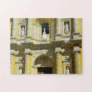 Puzzle Église Antigua Merced Façade baroque.