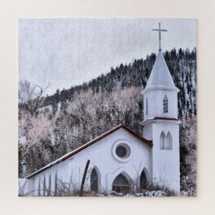 Puzzle Église de Little Mountain Town - 20x20 - 676 pcs