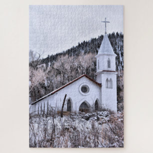 Puzzle Église de Little Mountain Town - 20x30 - 1014 pcs