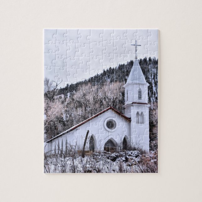 Puzzle Église de Little Mountain Town - 8x10 - 110 pcs (Vertical)