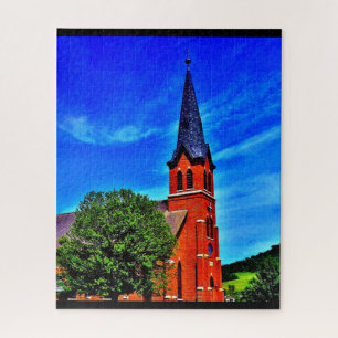 Puzzle Église d'été