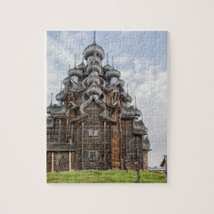 Puzzle Église en bois ornée, Russie