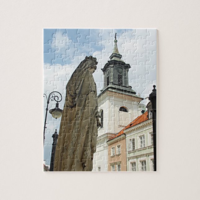 Puzzle Eglise et statue de Varsovie, Pologne (Vertical)