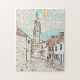 Puzzle Eglise Notre-Dame, Bruges Belgique