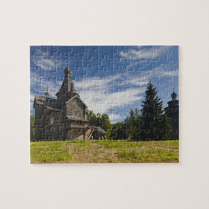 Puzzle Église orthodoxe russe traditionnelle en bois