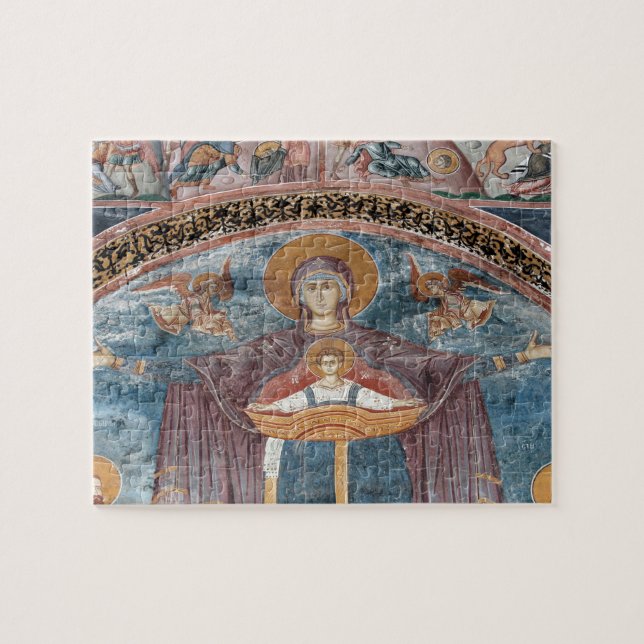 Puzzle Église orthodoxe serbe, et site UNESCO, 2 (Horizontal)