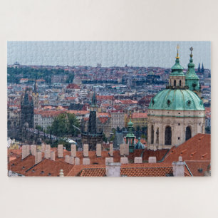 Puzzle Eglise Saint Nicolas et toits de Prague, Républiqu