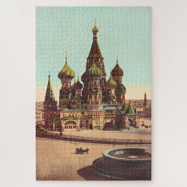 Puzzle Eglise St Basil, Carré rouge Moscou (Vertical)