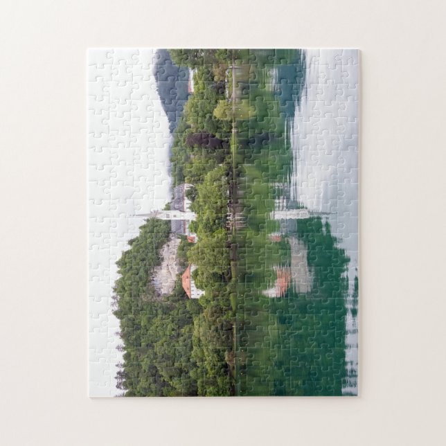 Puzzle Eglise St Martin, Bled, Slovénie (Vertical)