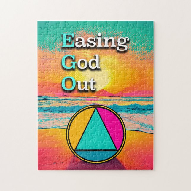 Puzzle EGO Easing God Out Recovery Slogan Sunrise (Vertical)