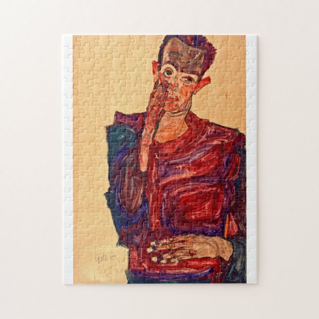 Puzzle Egon Schiele - Autoportrait (Vertical)