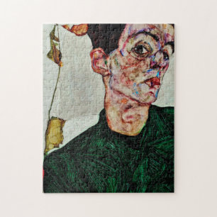 Puzzle Egon Schiele - Autoportrait avec lanterne chinoise