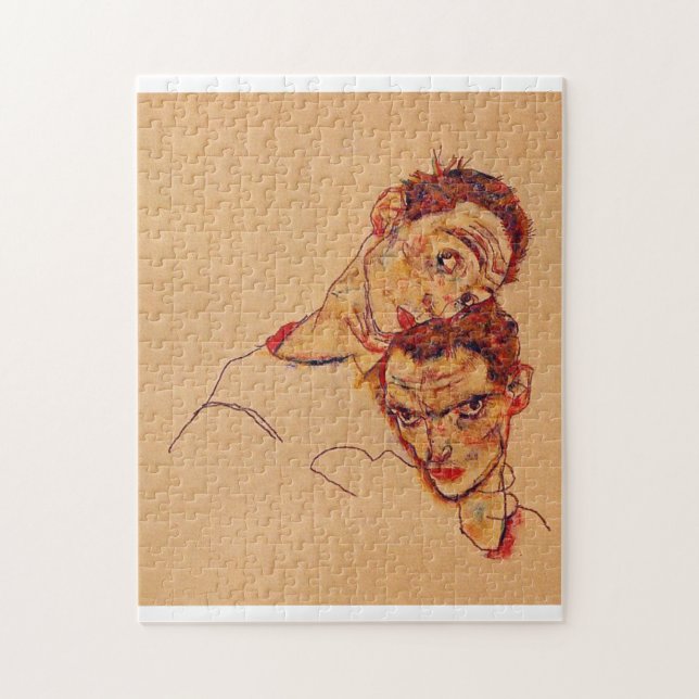 Puzzle Egon Schiele - Double auto-portrait (Vertical)