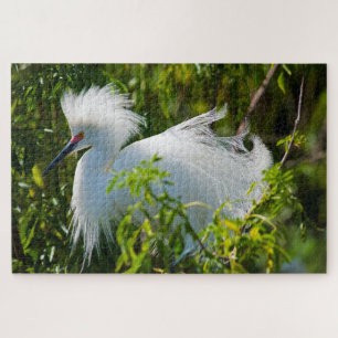 Puzzle Egret neigeux