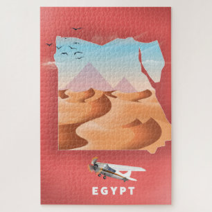 Puzzle Egypt travel poster