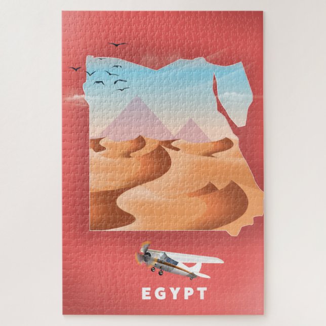 Puzzle Egypt travel poster (Vertical)