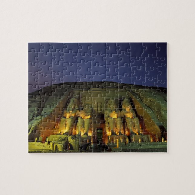 Puzzle Égypte, Abu Simbel, Figures colossales de Ramsès (Horizontal)