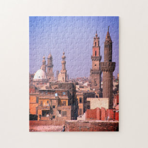 Puzzle Egypte, Toits du Caire, Minarets de la ville antiq