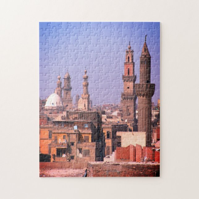 Puzzle Egypte, Toits du Caire, Minarets de la ville antiq (Vertical)