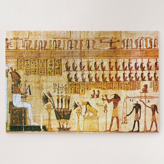 Puzzle Egyptian pharoah papyrus, (Horizontal)