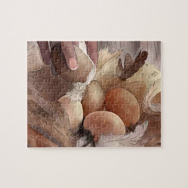 Puzzle Eiersuchen (Horizontal)