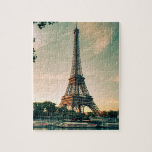Puzzle Eiffel tour lancer oreiller