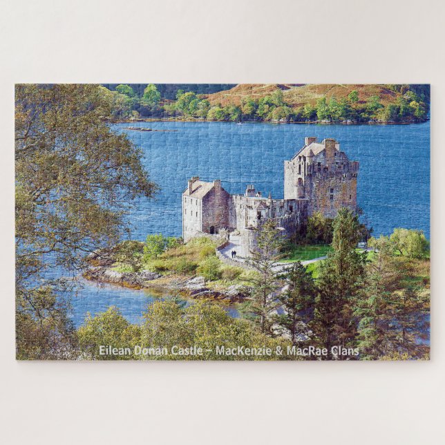 Puzzle Eilean Donan Castle-Scots MacKenzie & MacRae Clans (Horizontal)