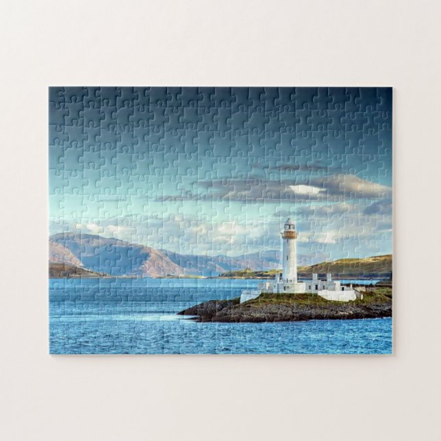 Puzzle Eilean Musdile Lighthouse Scotland Pittoresque Vie (Horizontal)