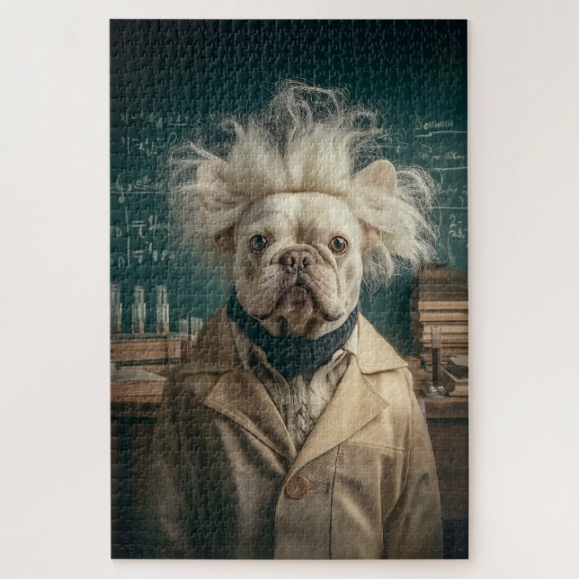 Puzzle Einstein Pup in Lab Coat (Vertical)