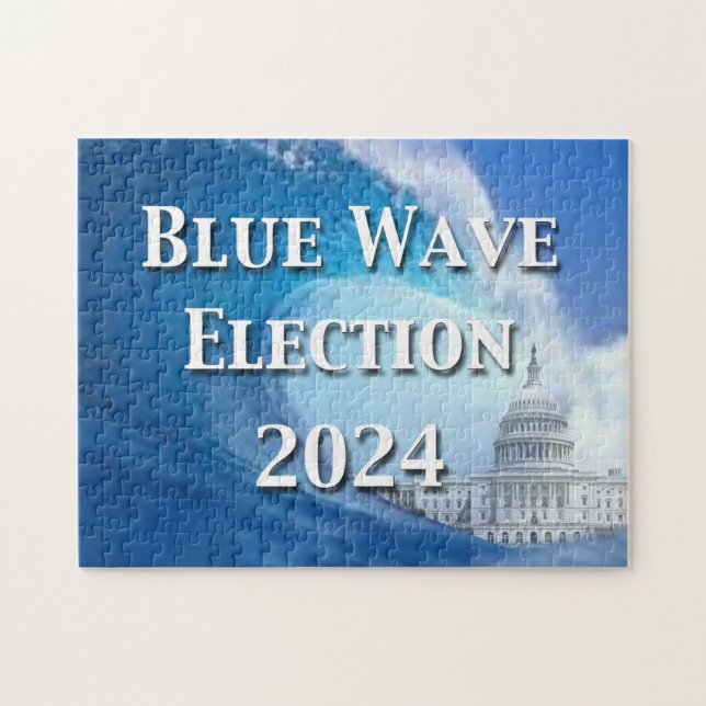 Puzzle Élection Blue Wave 2024 (Horizontal)