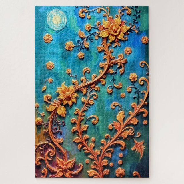 Puzzle Élégance florale (Vertical)