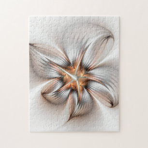 Puzzle Élégance florale Art Abstrait fractal moderne