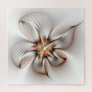 Puzzle Élégance florale Art fractal abstrait moderne