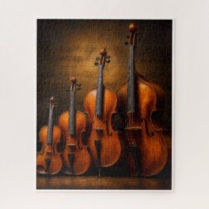Puzzle Élégance orchestrale : La famille du violon sur sc