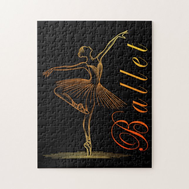 Puzzle Élégant aperçu d'un ballet de Ballerina (Vertical)