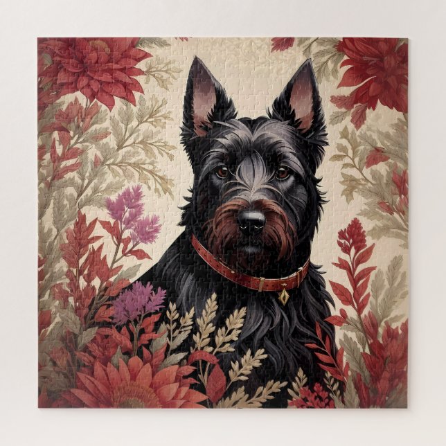Puzzle Elégant écossais Terrier Portrait de chien (Vertical)