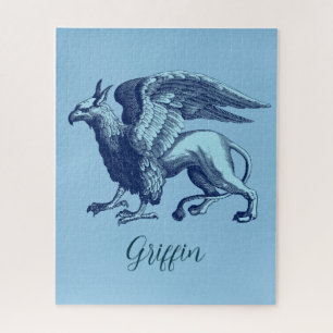 Puzzle Elégant Griffin bleu Indigo - Legendaire Beast Jig