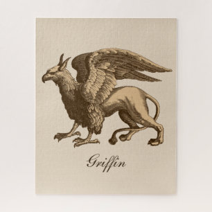 Puzzle Élégant Griffin Brown et beige - Bête légendaire