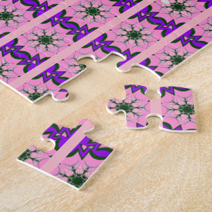 Puzzle Elégant Monogram Bloom : Magnifiquement Motif pers