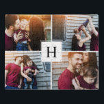 Puzzle Élégant Monogramme Photo Collage<br><div class="desc">Personnalisez-le avec votre date de mariage,  votre nom de famille,  ou tout texte de votre choix pour un cadeau et un souvenir magnifique et unique.</div>
