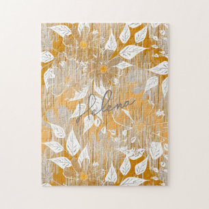 Puzzle Elégant motif floral.